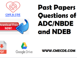 Past Papers Questions of ADCNBDE and NDEB