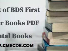 Text Books for BDS 1st Year