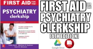 First Aid for the Psychiatry Clerkship 4th Edition