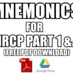 MRCP Part 1 & 2 Mnemonics PDF Download [High-Yield & Important]