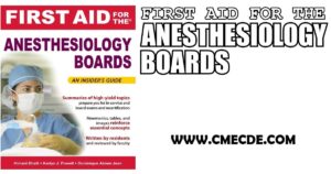 First Aid for the Anesthesiology Boards 1st Edition