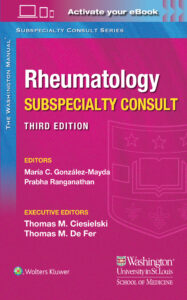 The Washington Manual of Rheumatology Subspecialty Consult 2nd Edition