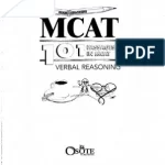 Download Preparation for MCAT Verbal Reasoning – MCAT PDF Free